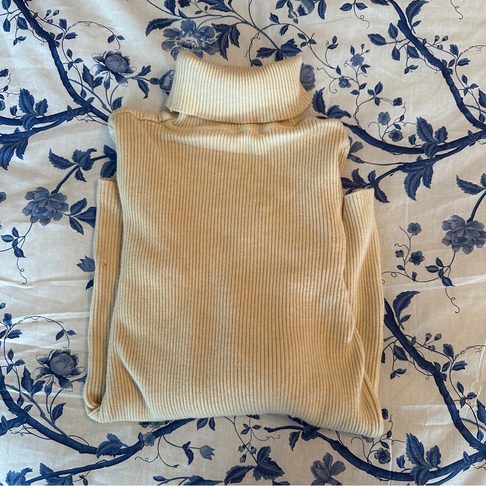 Cream turtleneck
